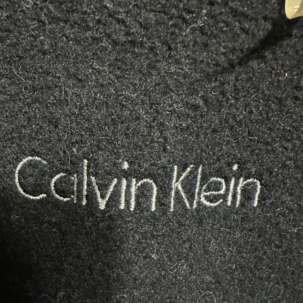 Calvin Klein Wool Cashmere Blend Peacoat Women’s 10 P Black Jacket Lined